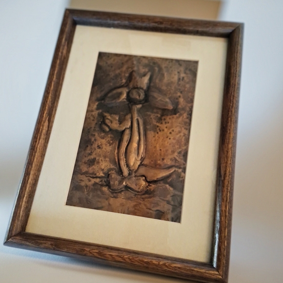 Other - ✨ MCM Brutalist Copper Relief Art - Whimsical Fox - Restored & Gallery Ready